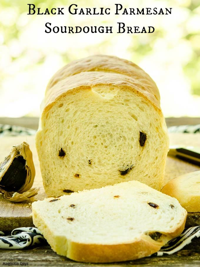 Black Garlic Parmesan Sourdough Bread makes incredible toast and sandwiches. The bread's trio of flavors come together in a most delectable way.