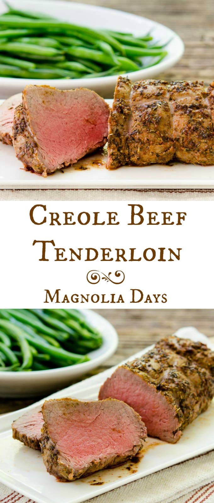 Creole Beef Tenderloin is tender, juicy, and has a kick of heat. It's an elegant beef roast recipe that's easy to make and great for two or three.