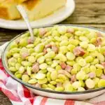 Browned Butter Lima Beans with Ham by Magnolia Days