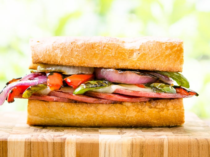 Grilled Salami Sandwich by Magnolia Days