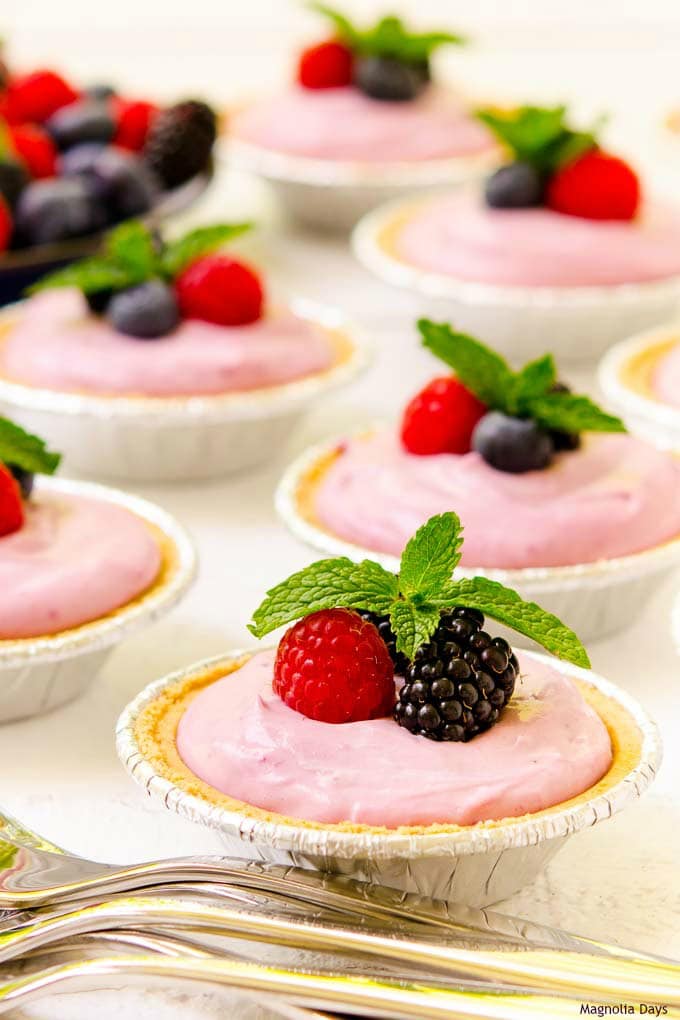 No-Bake Summer Berry Cream Cheese Tarts are a delightful creamy dessert made with fresh berries. Celebrate the season's flavors in a tasty way.