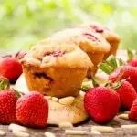 Strawberry Almond Muffins | Magnolia Days