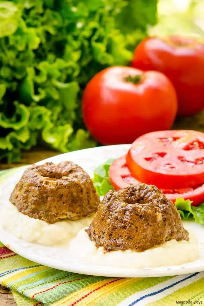 Mini Meatloaf Bundts are a fun way to serve a classic dish. It brings new life to the old with a surprising and unique twist.