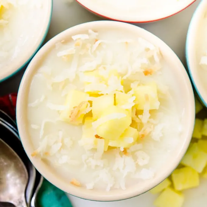 Pineapple Coconut Pudding by Magnolia Days