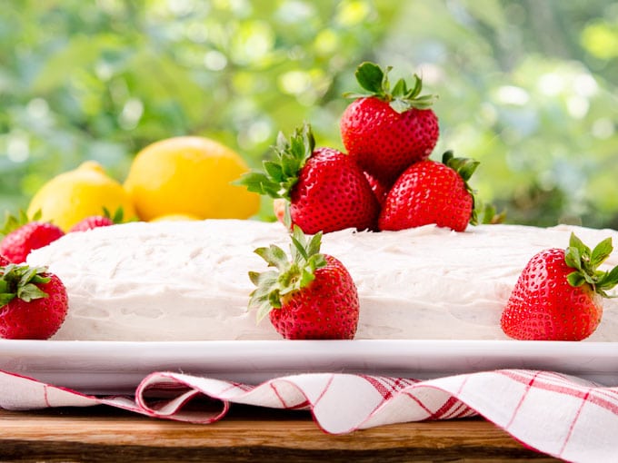 Strawberry-Lemon Cake by Magnolia Days