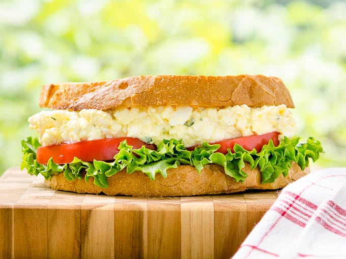 Tarragon Goat Cheese Egg Salad Sandwich by Magnolia Days