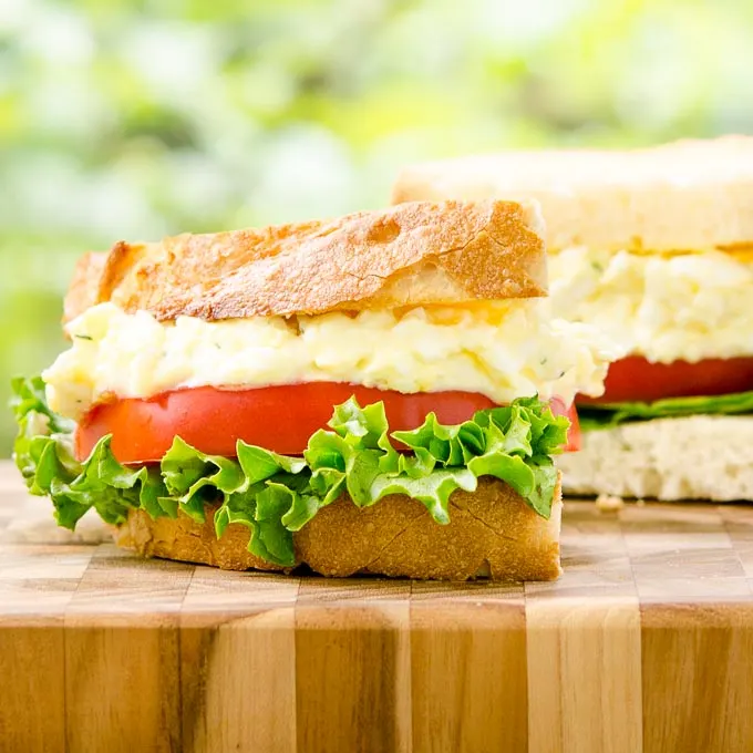 Tarragon Goat Cheese Egg Salad Sandwich by Magnolia Days