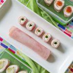 Ham and Cream Cheese Roll Ups with green onions, or pickles, or strawberry jam