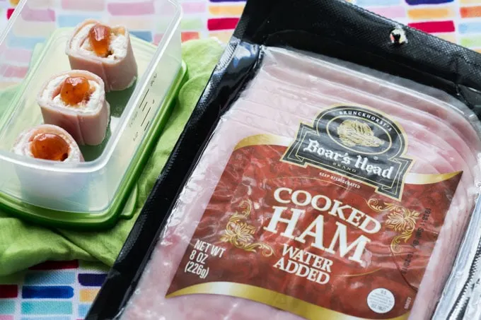 Ham and Cream Cheese Roll Ups with Boar's Head Ham