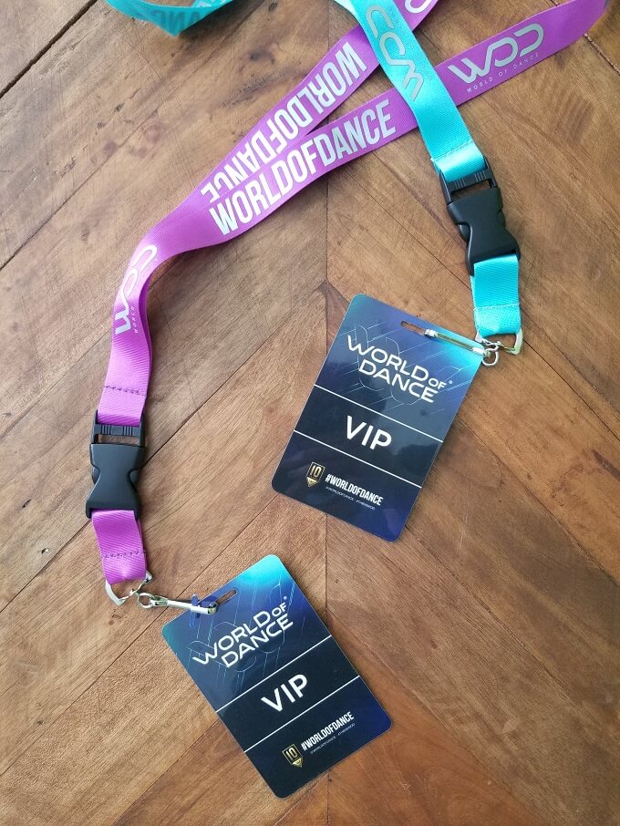 World of Dance Tour VIP Lanyards