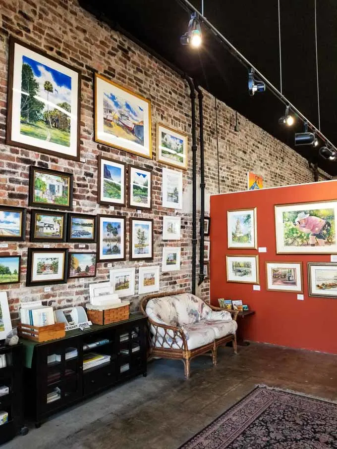 Interior of Gallery on First in downtown Sanford FL
