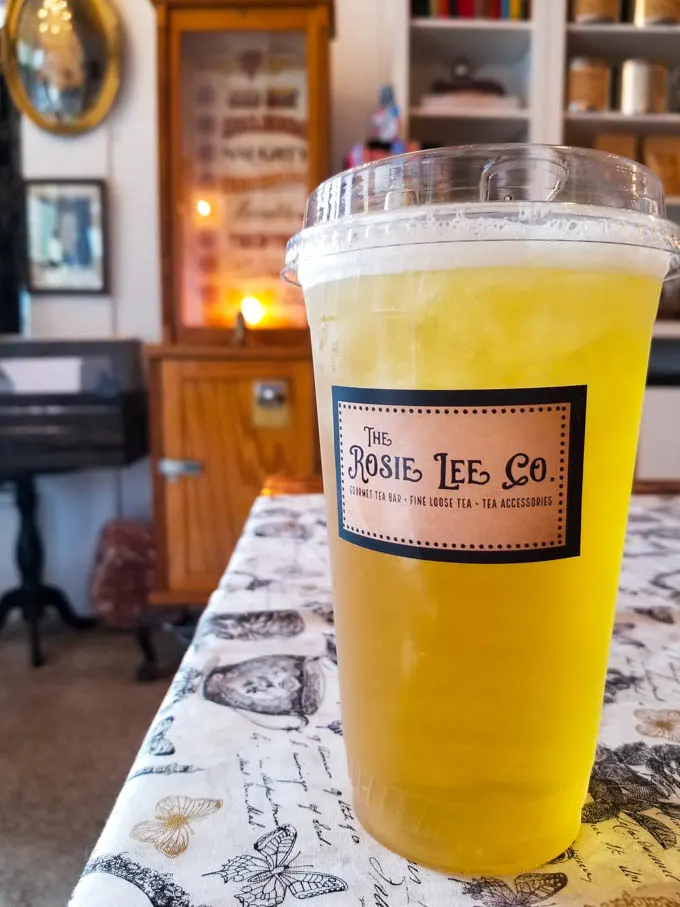 Sanford Sunshine iced tea at Rosie Lee Tea Company