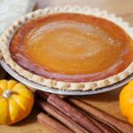 Pumpkin pie made from Libby's pumpkin pie recipe